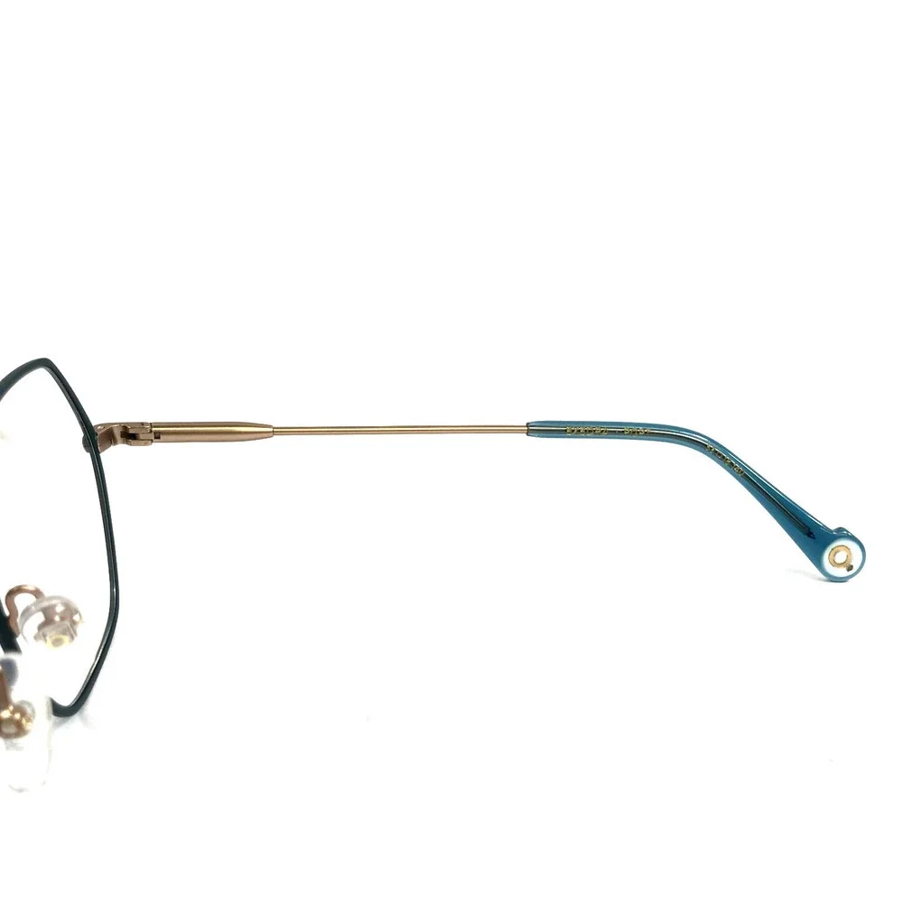 Etnia Barcelona Eyeglasses Frame EXEDRA PGPT Pink Gold Petrol Wire Rim 53-18-140